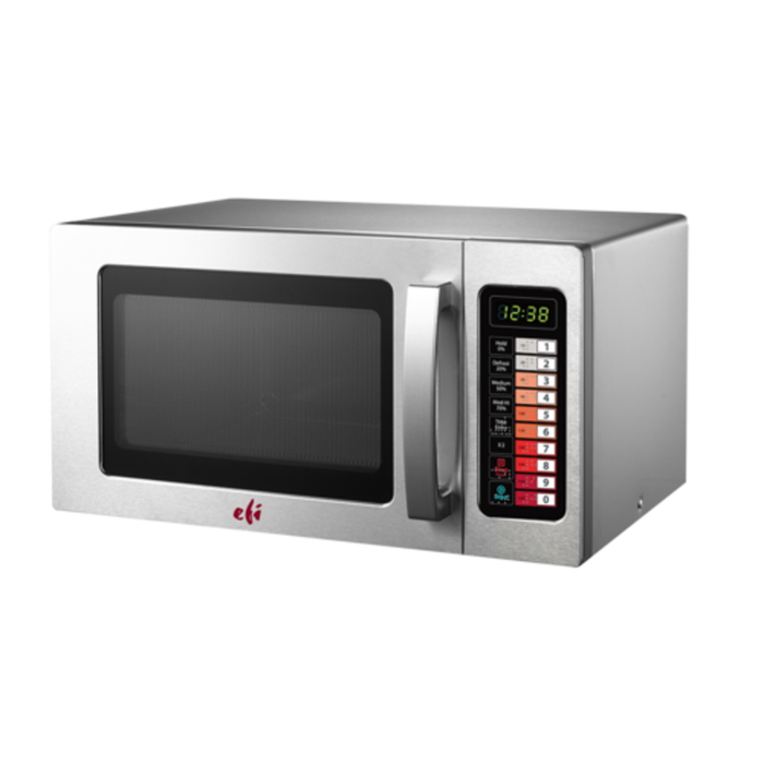 Alt Tag: EFI Sales 25 L Capacity Light Duty Commercial Microwave Oven stainless steel commercial microwave with digital keypad and display