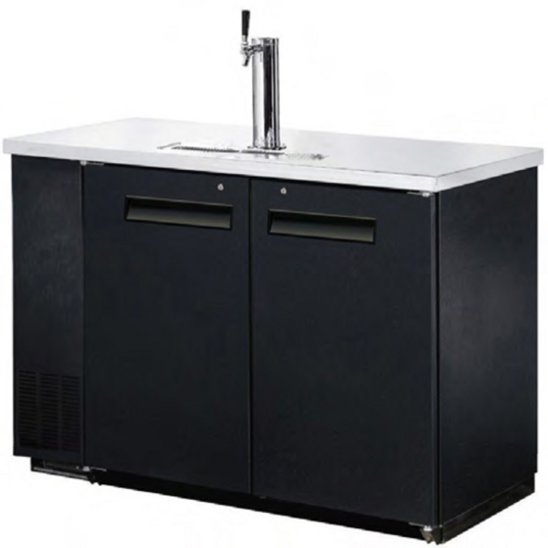 48 Inch Direct Draw Draft Beer Cooler With Tap And Refrigerated Storage For Bars And Restaurants