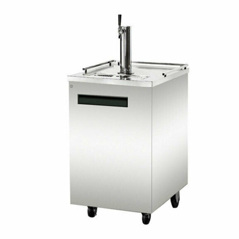 EFI Sales CBBSDD1-24CC 24-Inch Back Bar Direct Draw Beer Cooler stainless steel direct draw beer dispenser with single tap