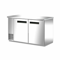 Alt Tag: EFI Sales CBBSDR2-60CC 60.8 Inch Stainless Steel Back Bar Cooler two-door stainless back bar refrigerator cabinet