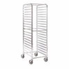 Full Height Bun Pan Rack On Wheels For Efficient Storage And Transport Of 20 Full-Size Sheet Pans In Commercial Kitchens.