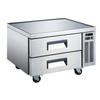 48 Inch Refrigerated Chef Base With Two Drawers And A Stainless Steel Finish