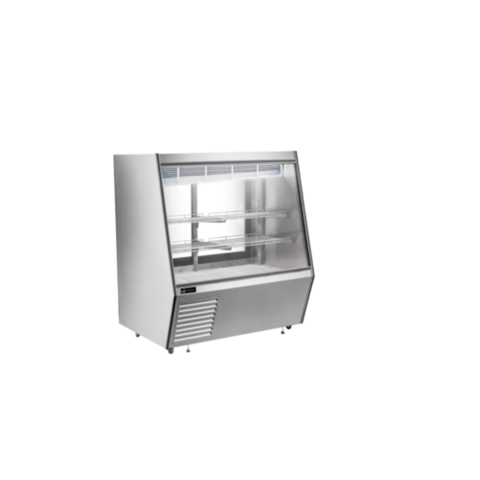 EFI Sales CDCSS-48 48" Refrigerated Deli Showcase Stainless Steel Case, glass-front refrigerated display case with shelves