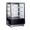 EFI Sales Ltd. 35.4 Inch Straight Glass Refrigerated Bakery Case black refrigerated display case with straight glass and three shelves
