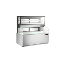 Alt Tag: EFI Sales CGOSM-6060 59" Refrigerated Open Air Combo Merchandiser Case stainless steel straight-side open air display
