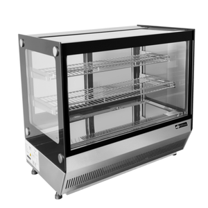 EFI Ventes CGSM-CT-2726 vitrine commerciale réfrigérée de 27,6" avec parois en verre et tablettes en fil métallique pour produits de boulangerie et de charcuterie