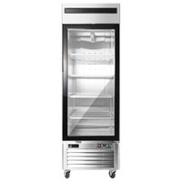 EFI Sales 27 Inch Bottom Mount Reach-in Glass Door Freezer, single glass door commercial freezer with bottom mount compressor