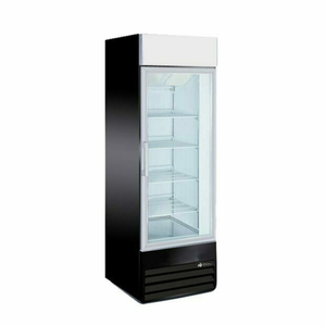 EFI Sales Ltd. F1-27GDVCX 27 Inch Glass Door Merchandiser Freezer, black single glass door commercial display freezer