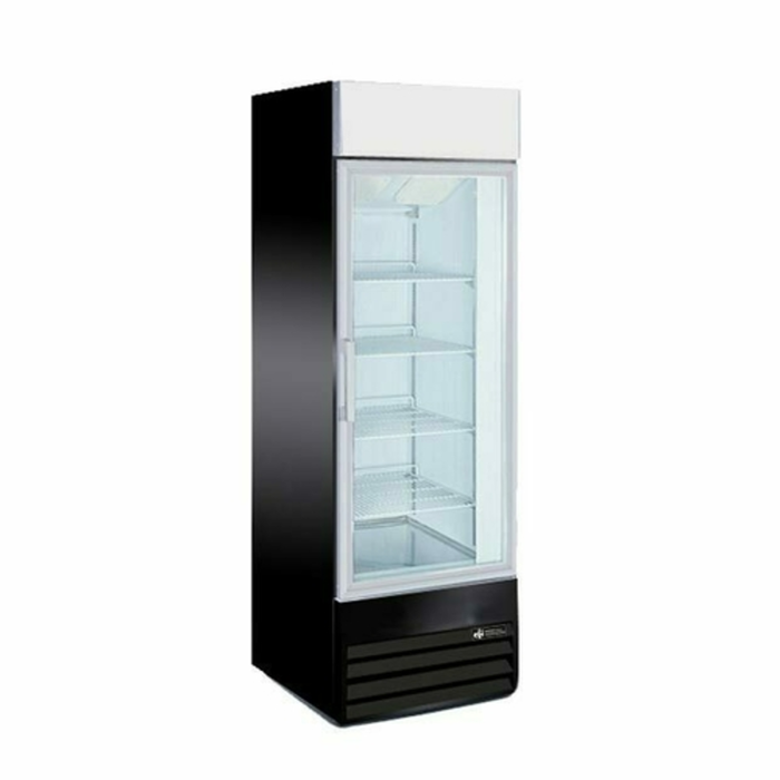 EFI Sales Ltd. F1-27GDVCX 27 Inch Glass Door Merchandiser Freezer, black single glass door commercial display freezer