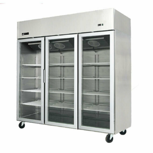 EFI Sales F3-78GDSVC 77.8" Wide Top Mount Reach-In Glass Door Freezer Merchandiser three-door glass freezer merchandiser