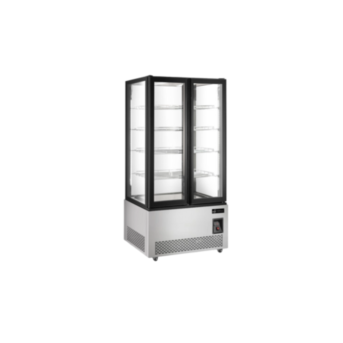 EFI Sales FGSM-4275 39.3" Glass Freezer Display Showcase Merchandiser black and stainless glass door freezer merchandiser