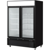 Alt Tag: EFI Sales Ltd. FI2-54GDVC 54 Inch Two Glass Door Ice Cream Merchandiser Freezer black 54in glass door display freezer