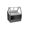EFI Sales FIGCB-4252 41.4" Curved Gelato Dipping Showcase For Ice Cream And Gelato Display.