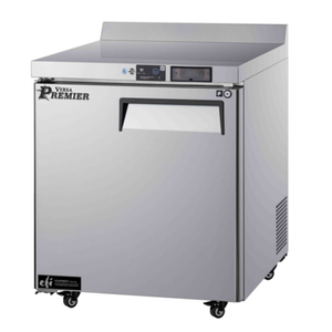 Alt Tag: EFI Sales FWDR1-27VCP-L 27 Inch Single Door Worktop Freezer stainless steel commercial kitchen undercounter freezer with worktop