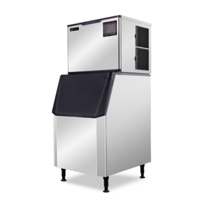 EFI Sales 1000 Lbs Production Air Cooled Cube Ice Machine with Bin commercial stainless steel cube ice maker with storage bin
