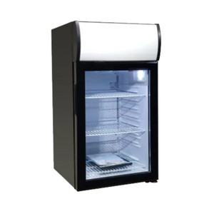 EFI Sales Ltd. 16.5-Inch Wide 52L Countertop Merchandiser Refrigerator glass door countertop display fridge with shelves