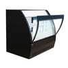 Tag alternatif : EFI Sales Ltd. CDC-1200B-F 47,2 pouces vitrine ouverte en verre courbé, vitrine frigorifère noire avec façade en verre courbé