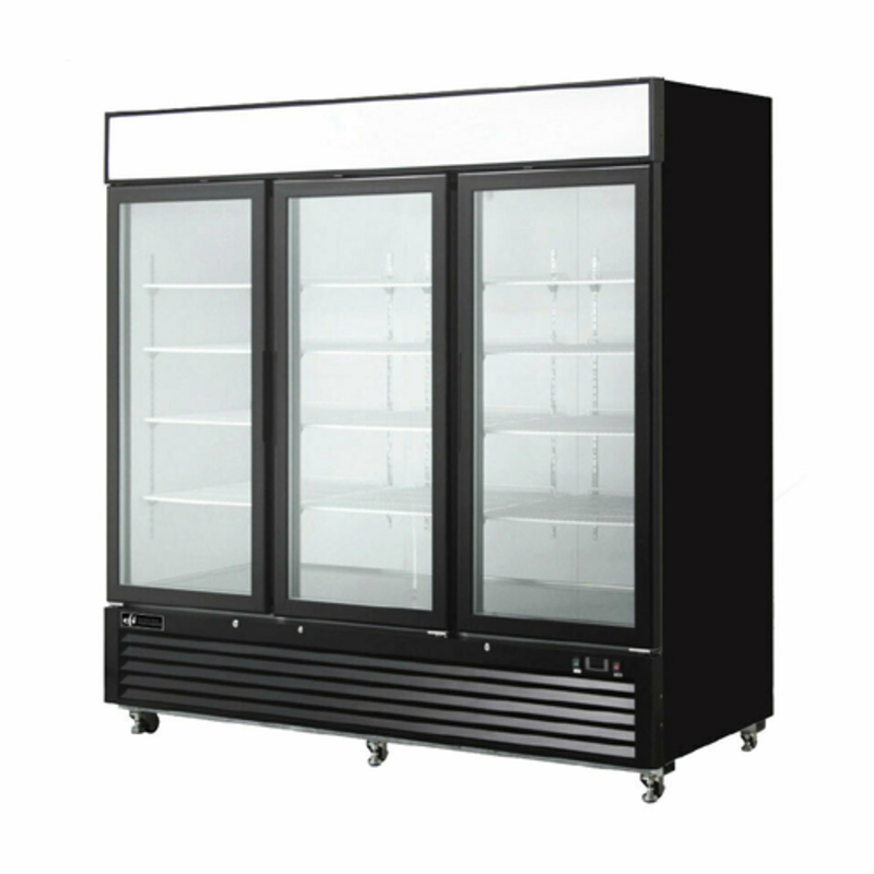EFI Sales Ltd. F3-82GDVC 81.9 Inch Three Door Glass Merchandiser Freezer, commercial display freezer with 3 glass doors
