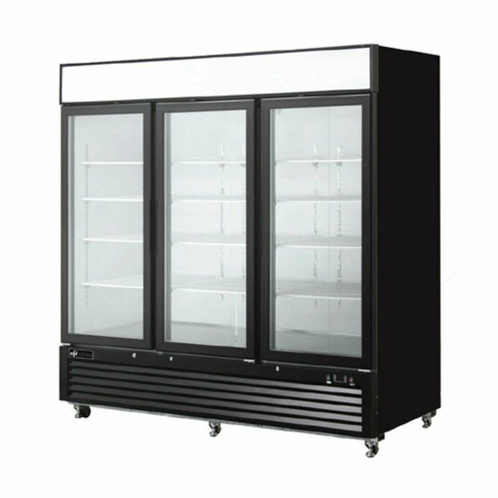 EFI Sales Ltd. F3-82GDVC 81.9 Inch Three Door Glass Merchandiser Freezer, commercial display freezer with 3 glass doors