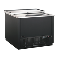 EFI Sales Ltd. FGF-36-VCX Givreur de verre à porte coulissante de 36 pouces Distributeur commercial de verre bar avec porte coulissante et toit en acier inoxydable