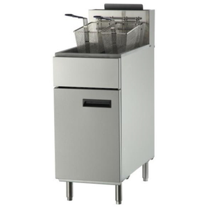EFI Sales Ltd. 50 LB Capacity Natural Gas Floor Fryer commercial stainless steel deep fryer with dual baskets