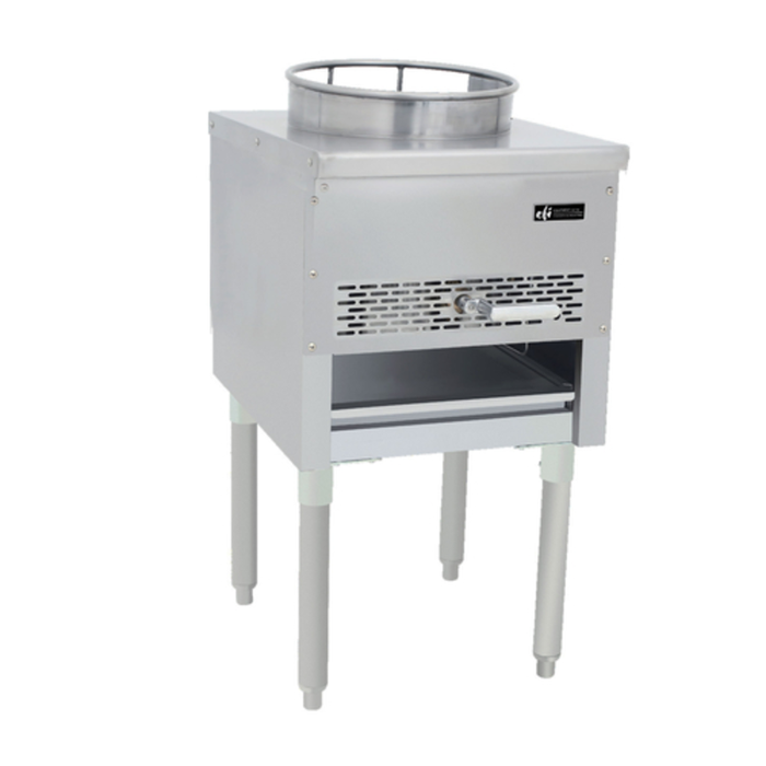 EFI Sales Ltd. RCTWR-13-N 95,000 BTU Natural Gas Wok Range single-burner commercial wok range with stainless steel stand
