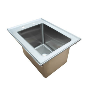 Alt Tag: EFI Sales Ltd. SIHD819-10 Stainless Steel Drop-In Sink 10" Bowl, 10-inch deep rectangular commercial drop-in sink