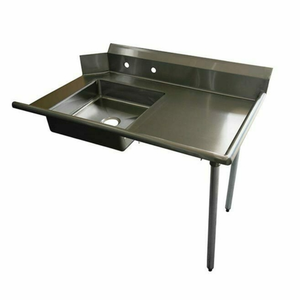 Tag alternatif : EFI Sales Ltd. SIST84R table à vaisselle souillée en acier inoxydable de 84" table à laver la vaisselle commerciale avec évier et panneau de drainage