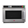 Alt Tag: EFI Sales MW-171800208 17L Heavy-Duty Commercial Stainless Steel Microwave front view with digital keypad and stainless door