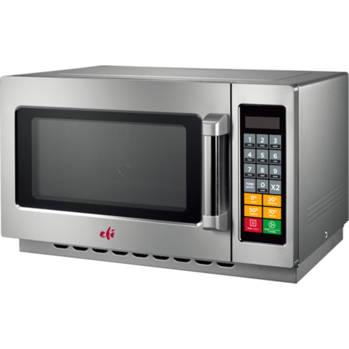 Alt Tag: Efi Sales 1.2 Cu. Ft. Medium Duty Countertop Microwave Oven stainless steel commercial countertop microwave with digital keypad