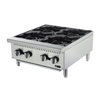 24 Inch Propane Gas Hotplate Featuring Durable Design And Four Adjustable Burners For Commercial Kitchen Use