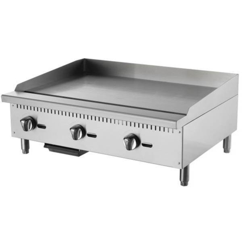 EFI Sales RCTMG-36P 36-inch Countertop Gas Griddle for Commercial Kitchens stainless steel 3-burner commercial countertop griddle