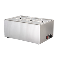 EFI Sales Ltd. SA-FWTHIRD 3 Third-Size Pan Countertop Food Warmer stainless steel 3-pan electric buffet warmer with lids