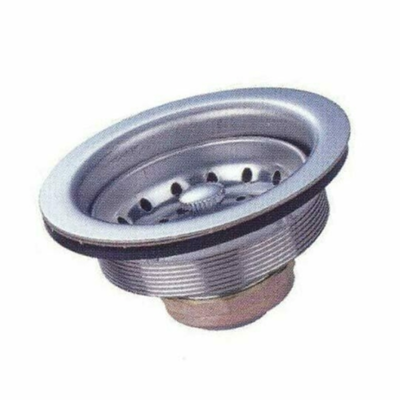 Stainless Steel Drain Basket Strainer for 3-1/2" Center Drain Sinks by EFI Sales