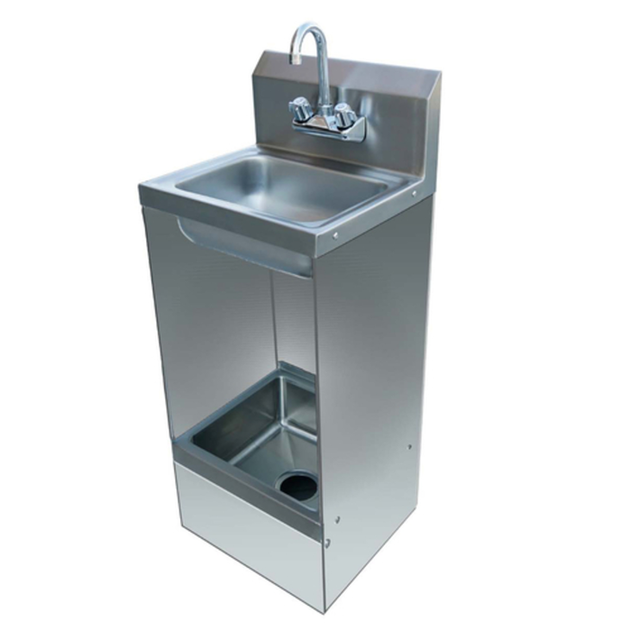 Tag alternatif : EFI Sales SIMC-1517 évier manuel et évier à vadrouille en acier inoxydable combiné avec robinet, évier compact commercial et unité de lavabo à vadrouille