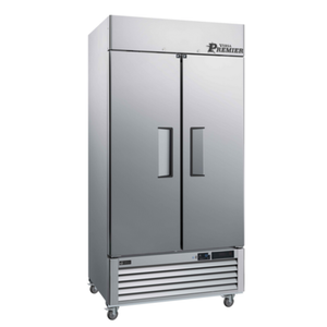 Alt Tag: EFI Sales Versa Premier F2-39VCP 39 Inch Reach-In Freezer stainless steel 2-door commercial reach-in freezer