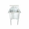 30 Inch One Compartment Pot Sink Made Of Durable Stainless Steel Ideal For Commercial Kitchens