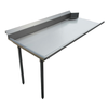 84 Inch Stainless Steel Dishtable Designed For Streamlined Dishwashing Process In Commercial Kitchens.