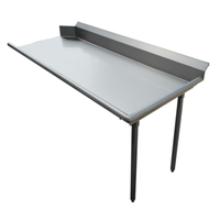Tag alternatif : efi SICT84R vaisselle nette droit en acier inoxydable de 84" table de débarquement pour vaisselle nette avec crédence pour lave-vaisselle commercial