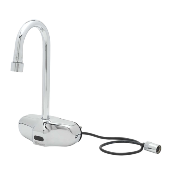 EFI SIF-EC-3105 Commercial Hands-Free Electronic Sensor Gooseneck Kitchen Faucet chrome touchless commercial faucet with sensor base