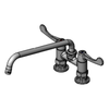 EFI SIF-F4DW12 4" Deck Mount Commercial Faucet With 12" Swivel Nozzle - Durable Commercial Deck Mount Faucet