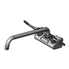 EFI SIF-F4WW12 4" Wall Mount Mixing Faucet With 12" Swivel Nozzle For Commercial Kitchens