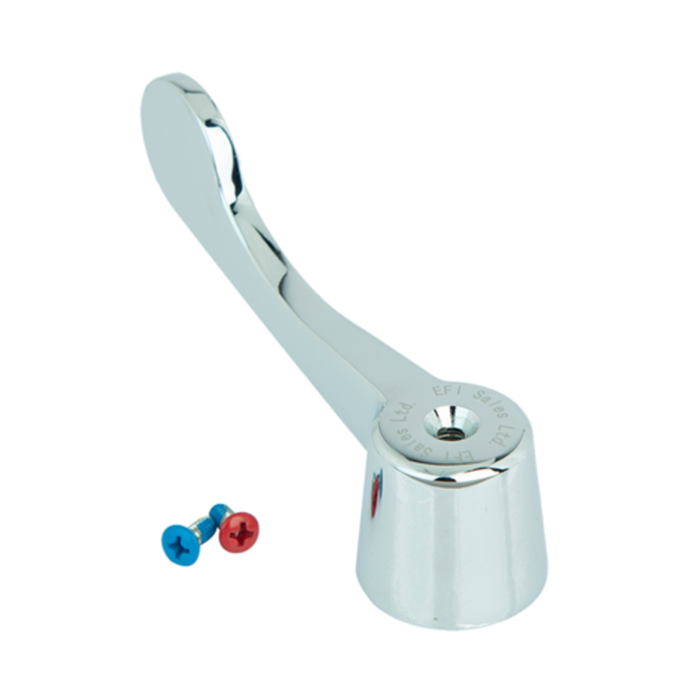 EFI SIF-WA4 Commercial Faucet Wrist Action Handle Replacement Kit chrome lever handle with hot and cold screws