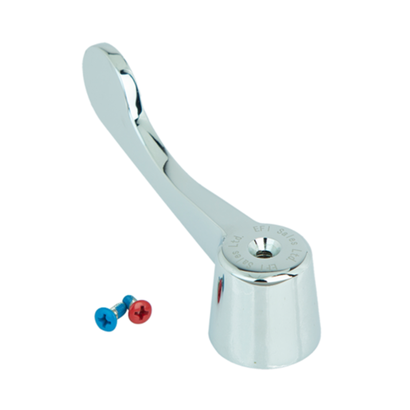 EFI SIF-WA4 Commercial Faucet Wrist Action Handle Replacement Kit chrome lever handle with hot and cold screws