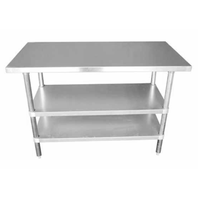 Galvanized Undershelf For Worktable Featuring Durable Construction And Ample Storage Space