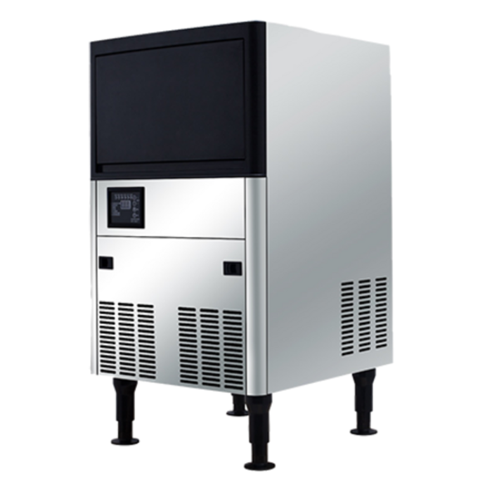 Alt Tag: EFI Versa-Chill Undercounter Air-Cooled Cube Ice Maker 120 lbs stainless steel undercounter ice machine with front vents