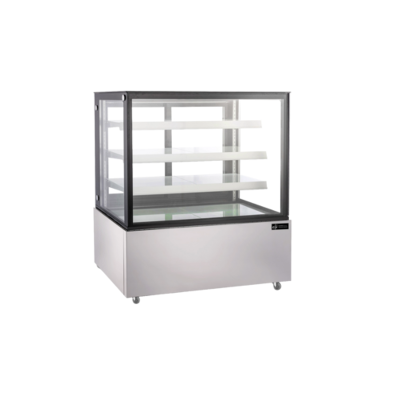 EFI Versa Display NDCGSM-4956 48.8 Inch Neutral Showcase non-refrigerated flat front glass display case with shelves