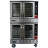 Alt Tag: EFI Versa Heat Double Deck Electric Convection Oven 10 Racks with glass doors, dual cavities, stainless steel commercial bakery oven