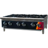 36 Inch LP Gas Hotplate With Six Burners And Stainless Steel Construction For Commercial Kitchens