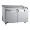 Alt Tag: EFI Versa Premier 48-inch Two-Door Refrigerated Worktop Counter Cooler stainless steel two-door commercial kitchen prep counter